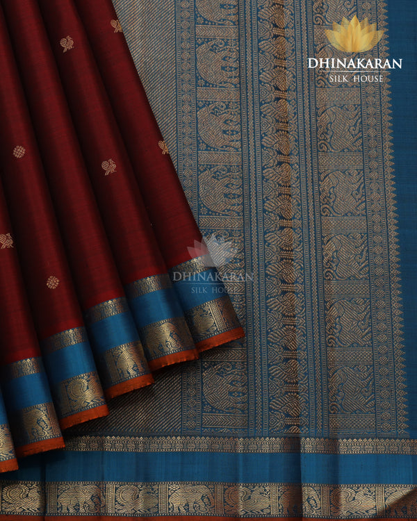 Ruby Red Kanjivaram-sau3094
