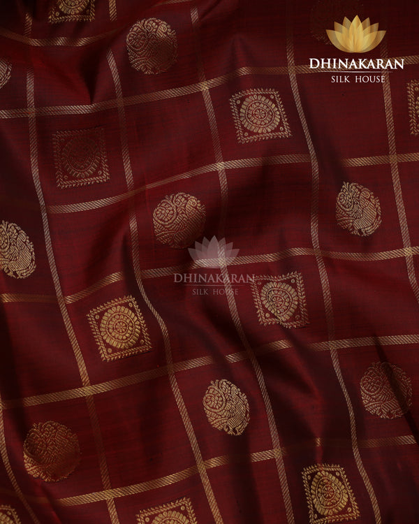 Ruby Red Kattam Butta Kanjivaram-sau4012