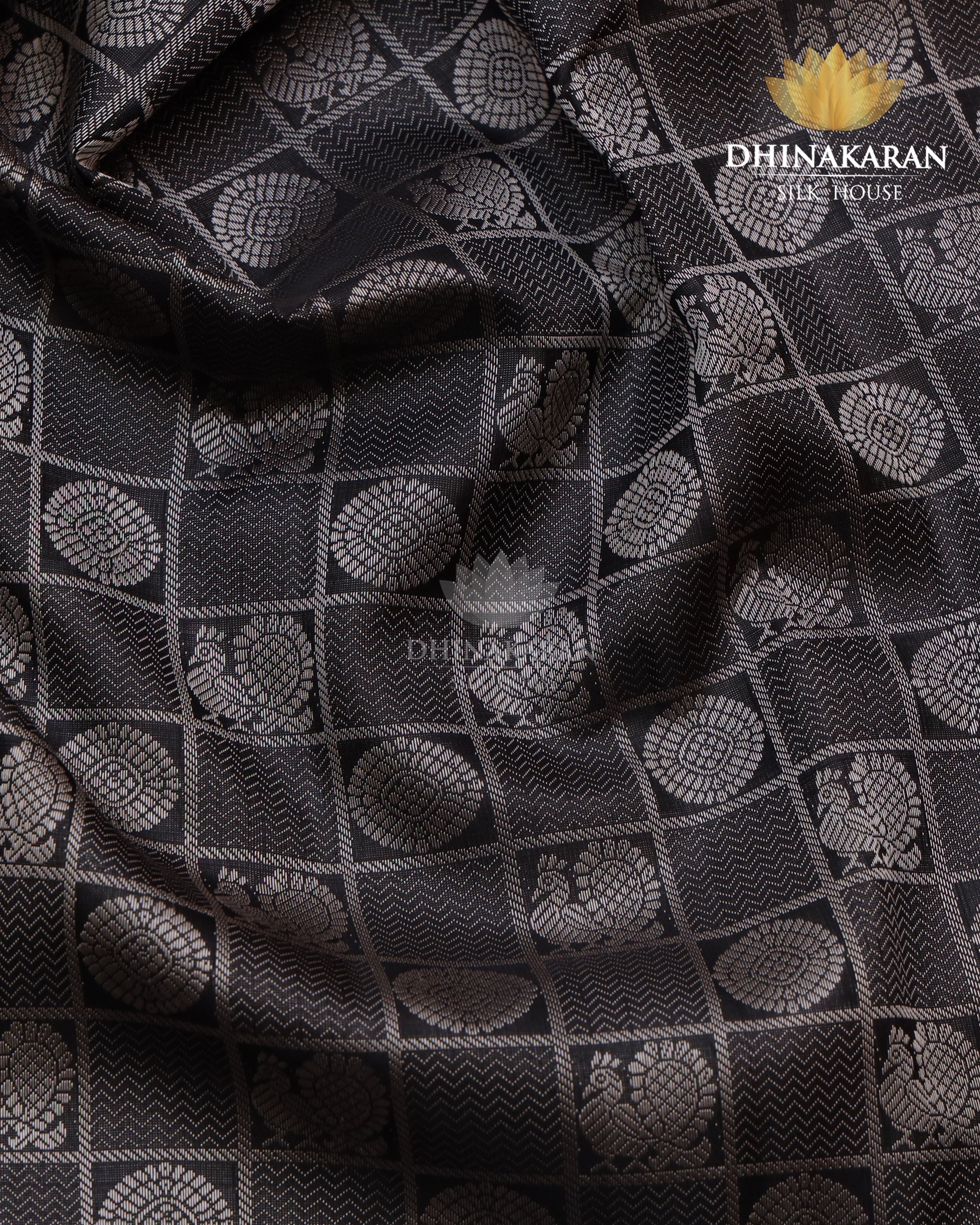 Black Silk On Silk Kanjivaram-sar974