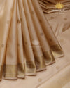 Bieige Kanjivaram-sau4004