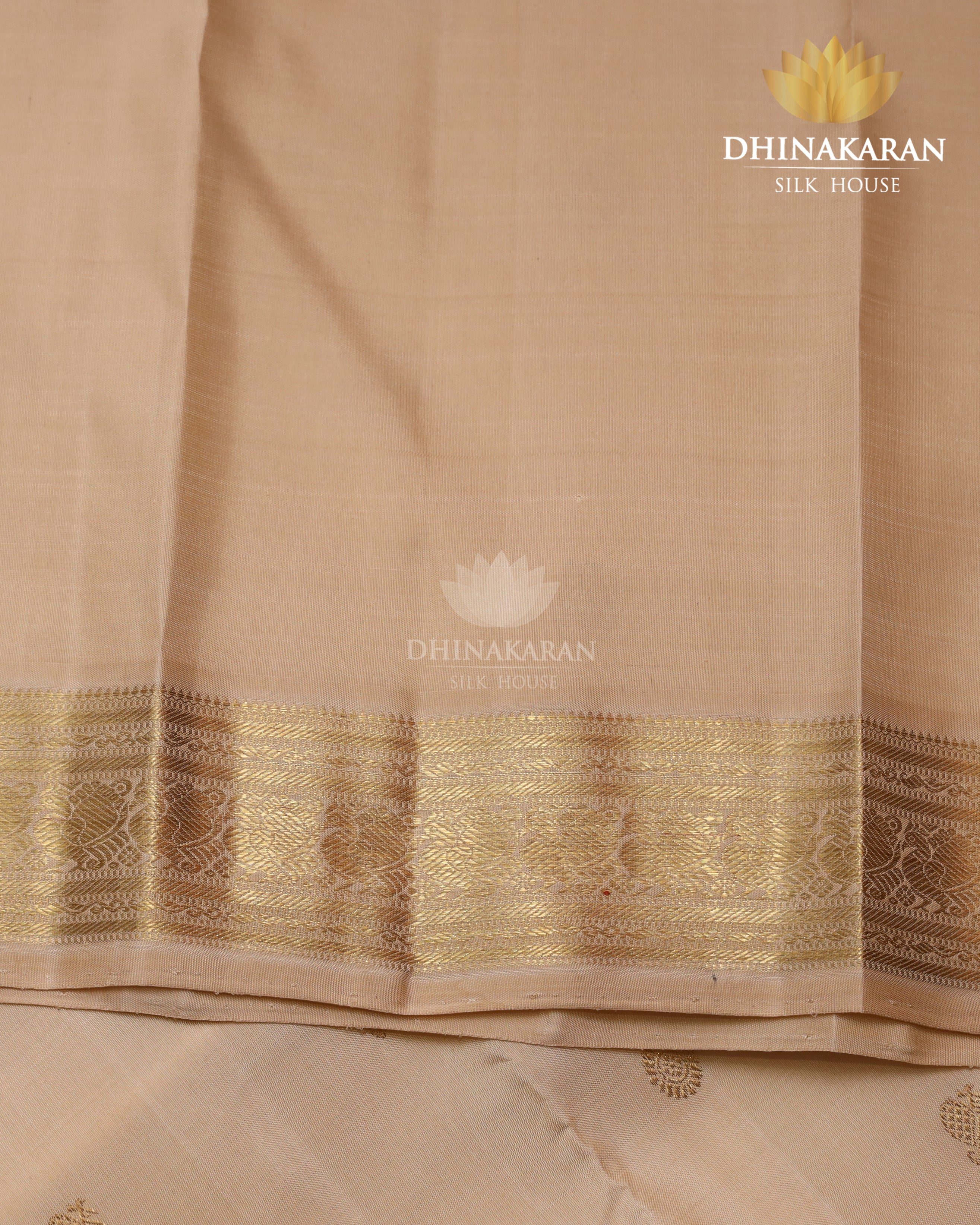 Bieige Kanjivaram-sau4004