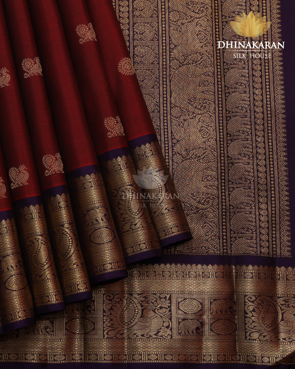 Ruby Red Kanjivaram-sau4006