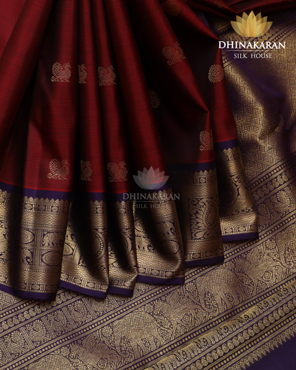 Ruby Red Kanjivaram-sau4006