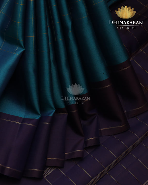 Emerald Blue Kanjivaram-sar2808