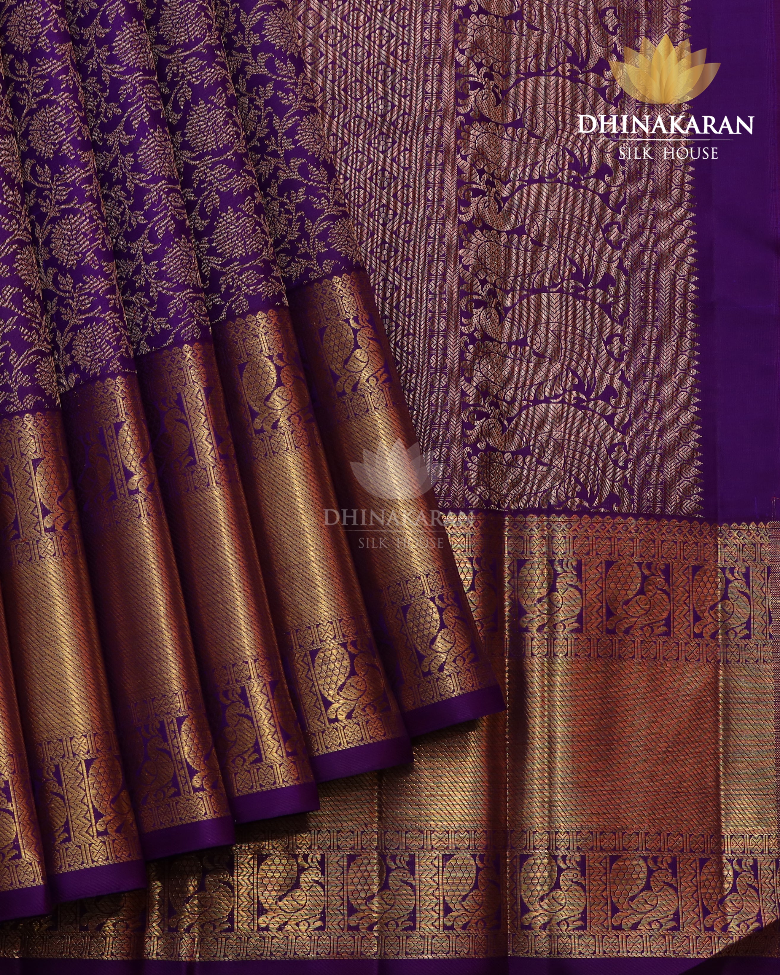 Purple Brocade Kanjivaram-sv242