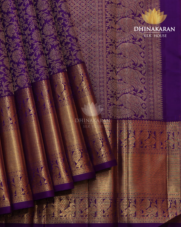 Purple Brocade Kanjivaram-sv242