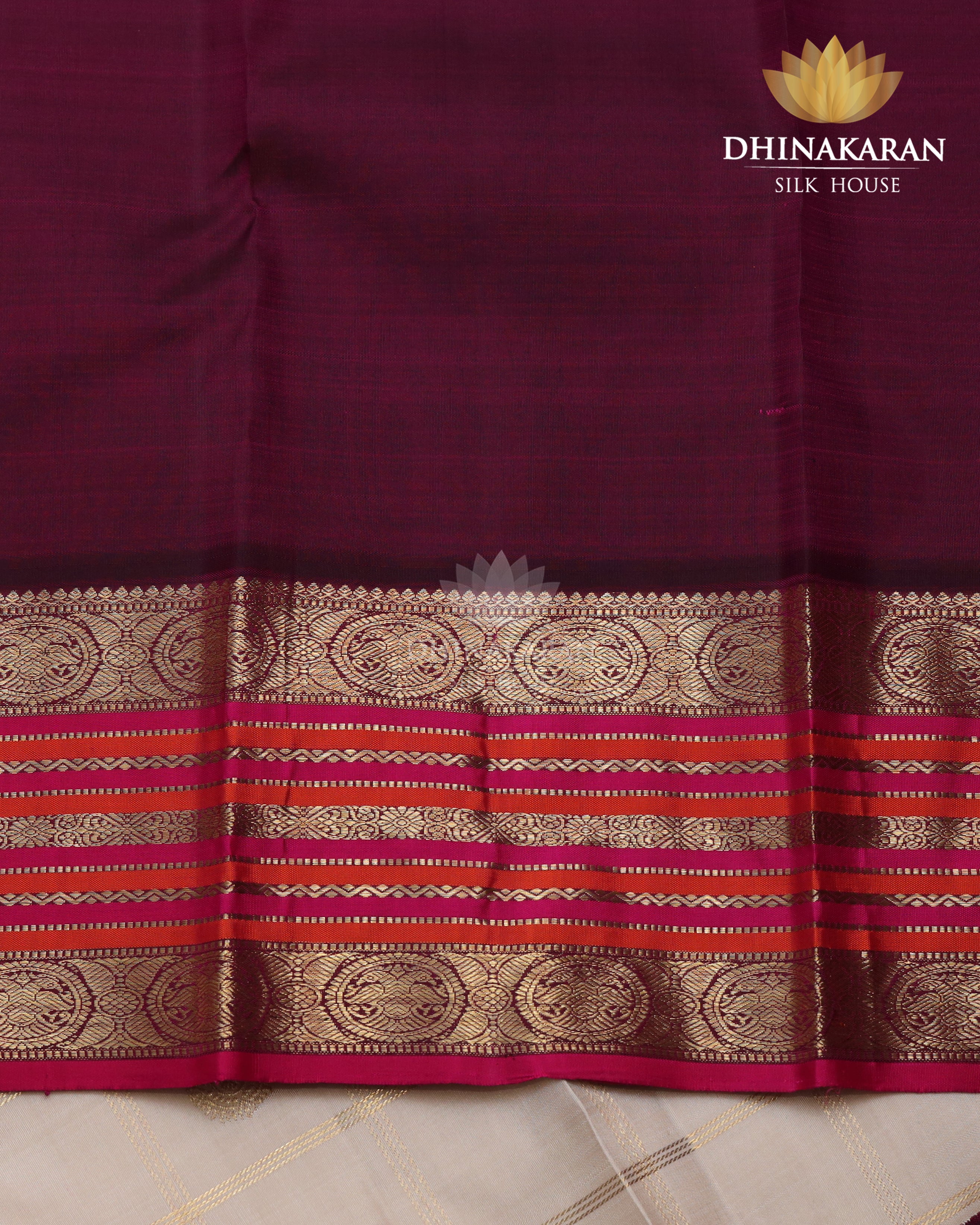 Beige Kattam Kanjivaram-sau2812