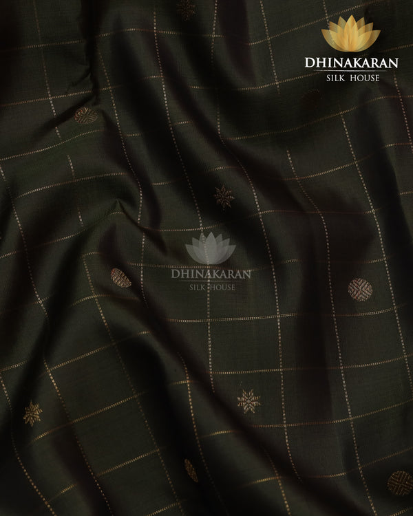 Olive green Kanjivaram-sar2726