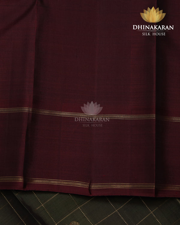 Olive green Kanjivaram-sar2726