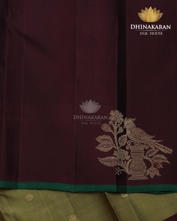 Olive Green Kanjivaram-sar2726