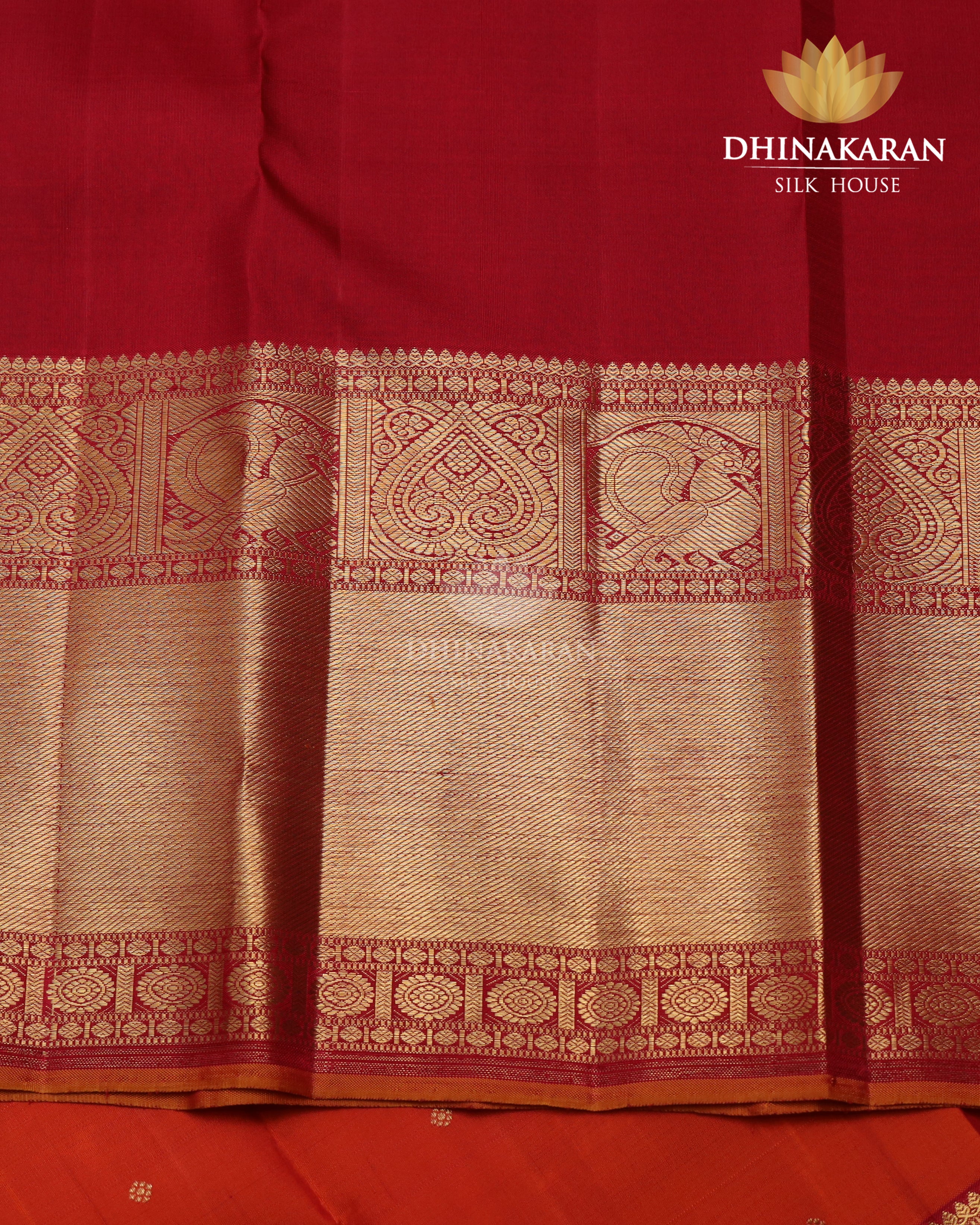 Burnt Orange Kanjivaram-sau3020