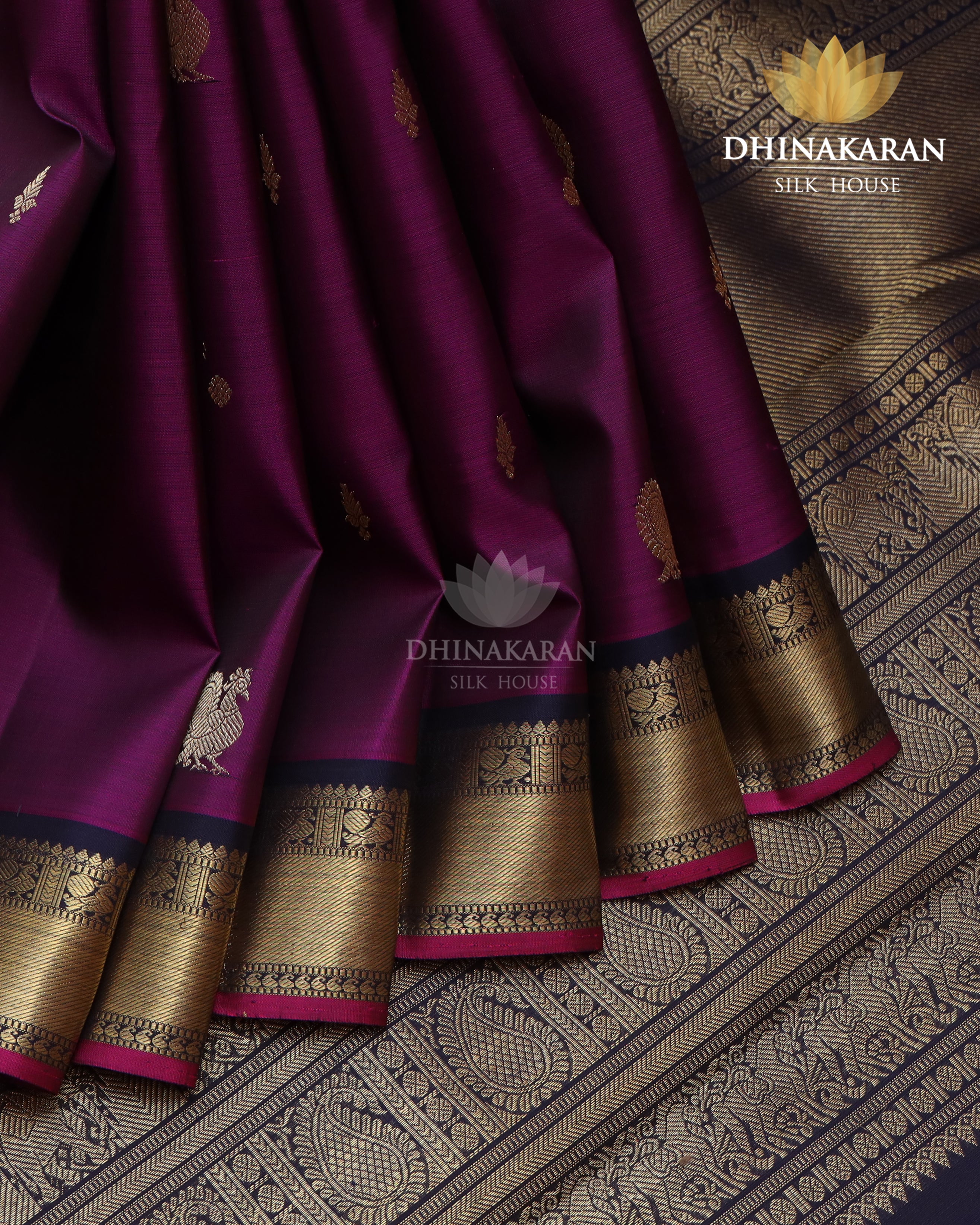 Wine Colour Kanjivaram-sau3036