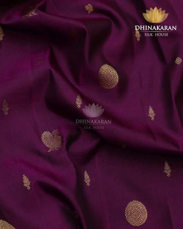 Wine Colour Kanjivaram-sau3036