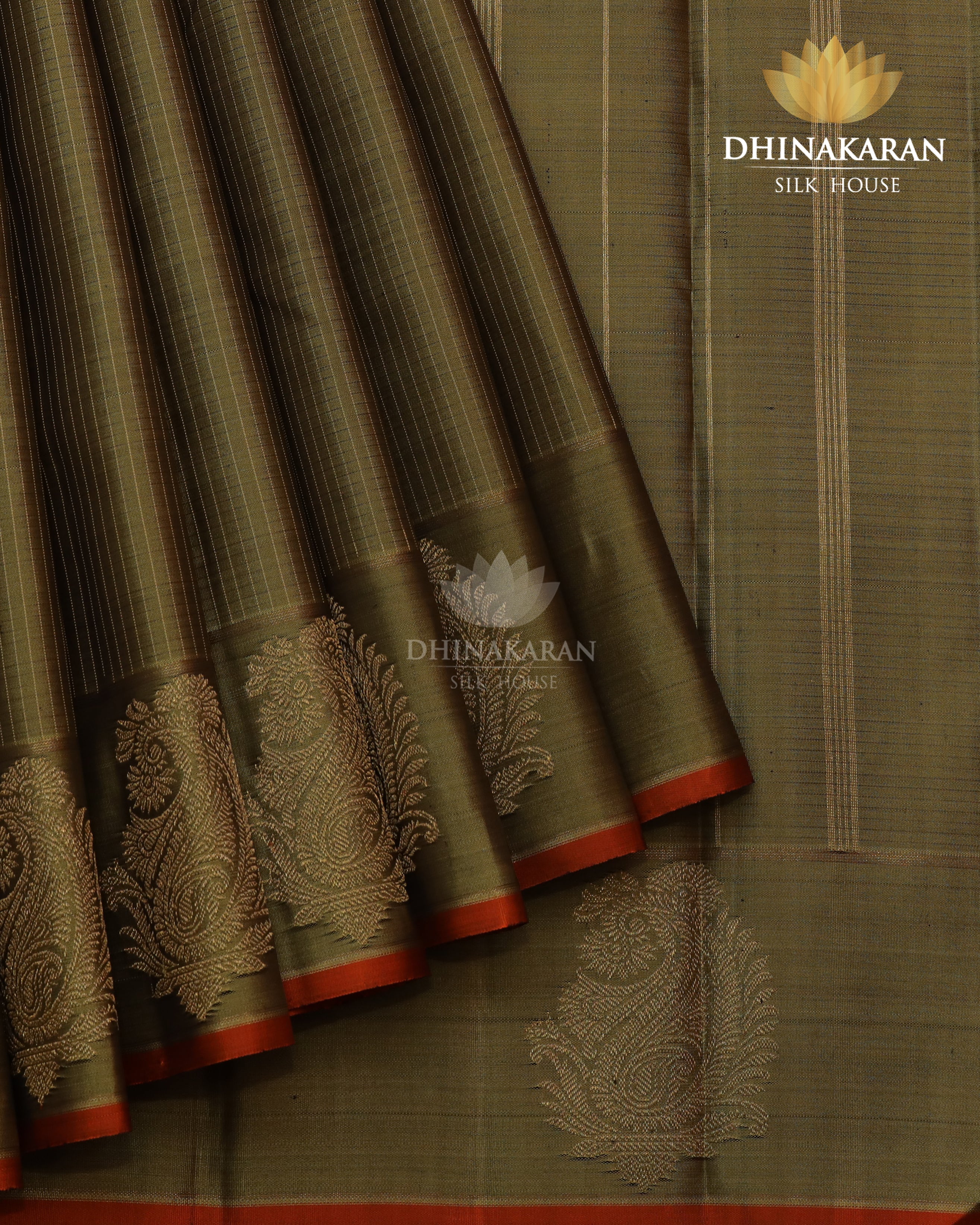 Olive Green Kanjivaram-sar2782