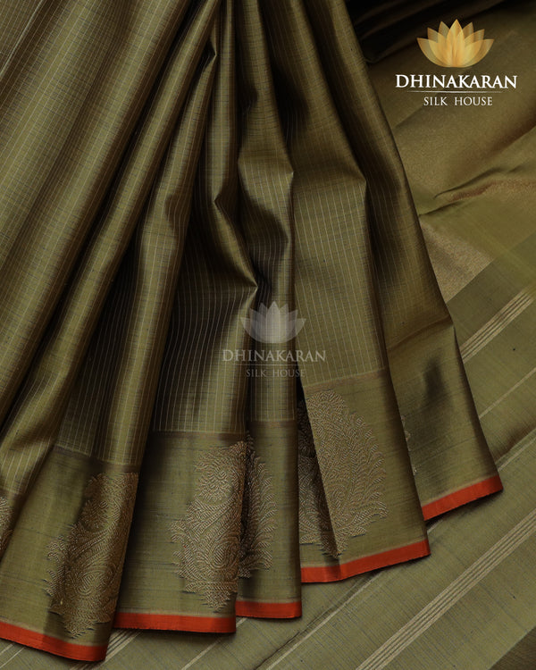 Olive Green Kanjivaram-sar2782