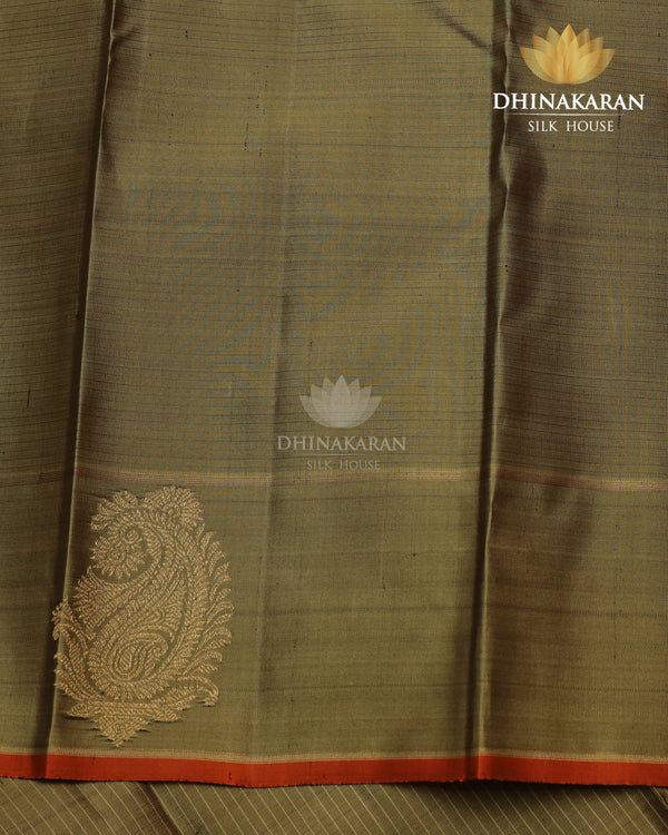 Olive Green Kanjivaram-sar2782