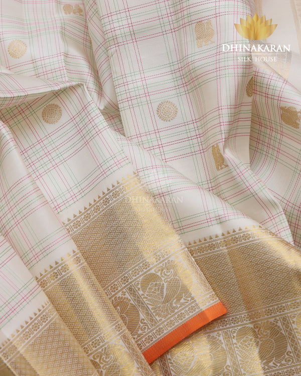 Pearl White Kanjivaram-sau2432