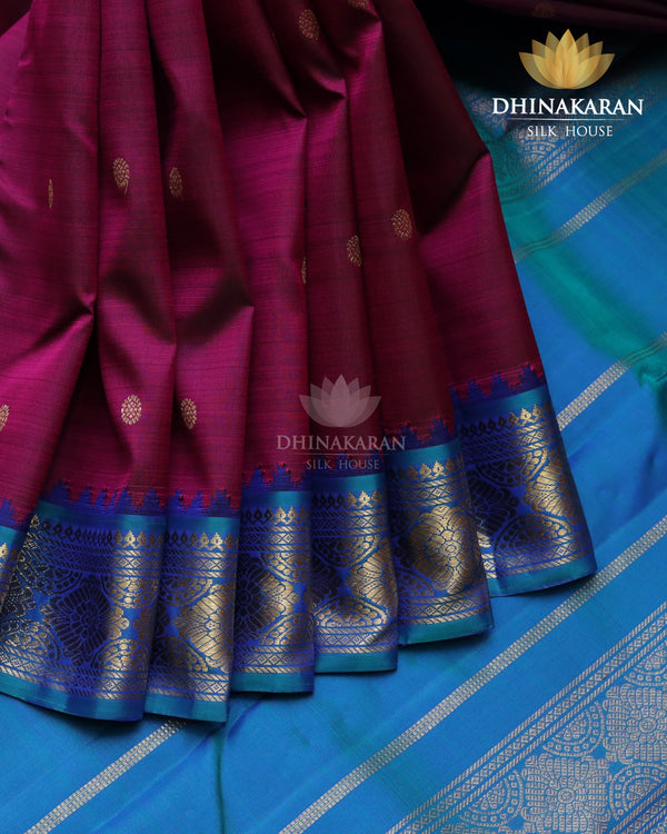 Wine Colour Kanjivaram-sau2446