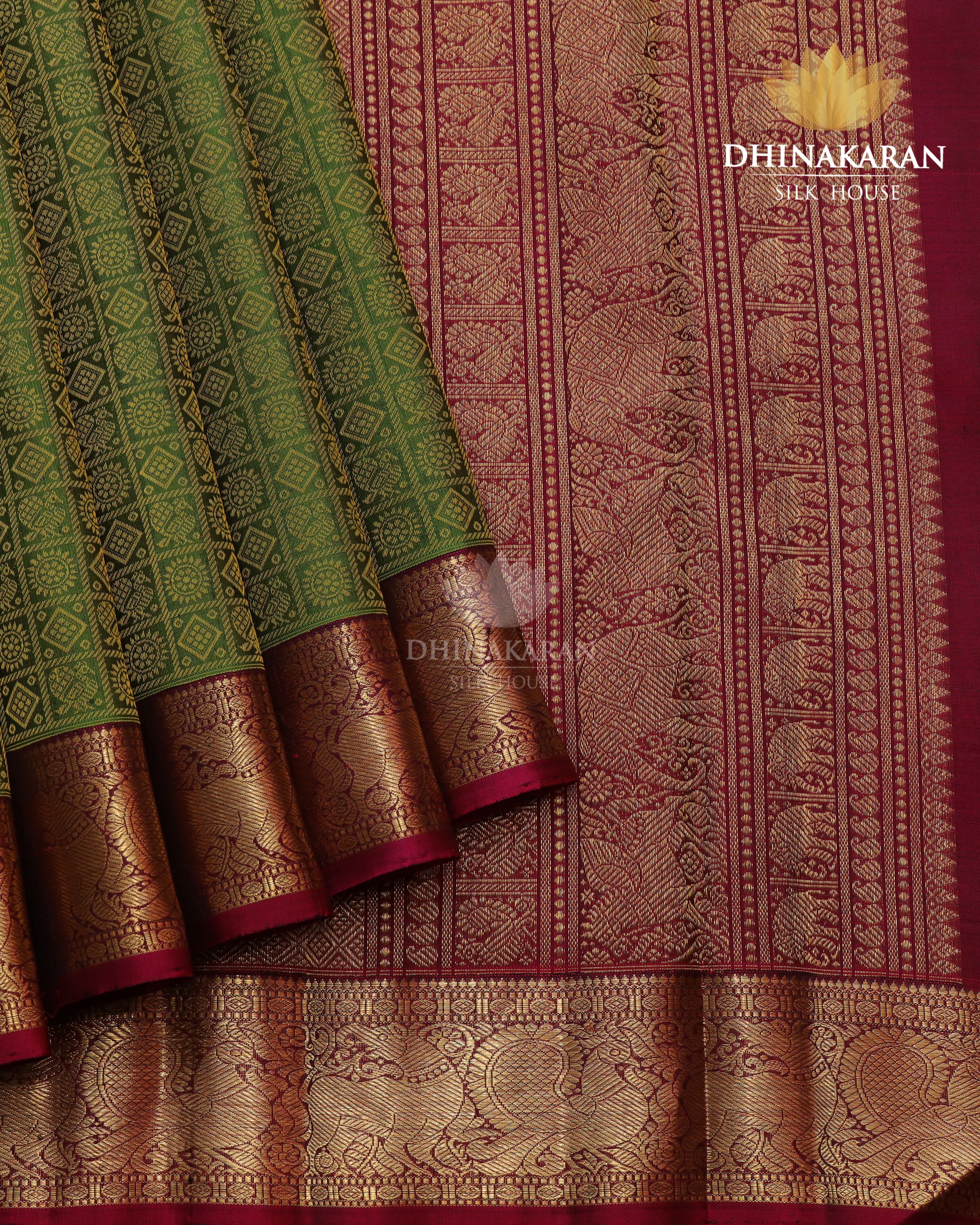 Alli Green Kanjivaram-sau2456