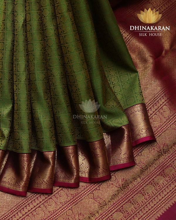 Alli Green Kanjivaram-sau2456