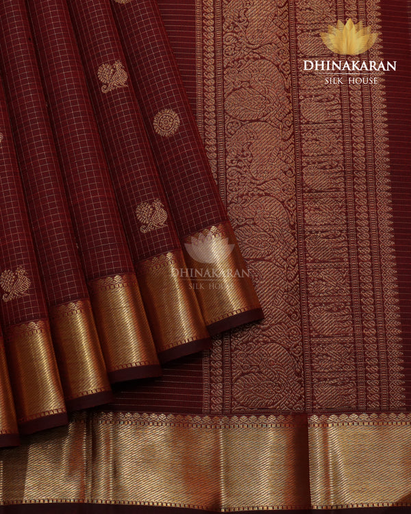 Deep Maroon Kanjivaram-sau2420