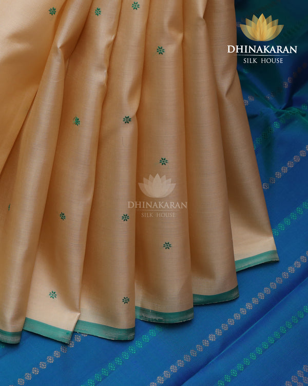 Beige Borderless Kanjivaram-sar2400