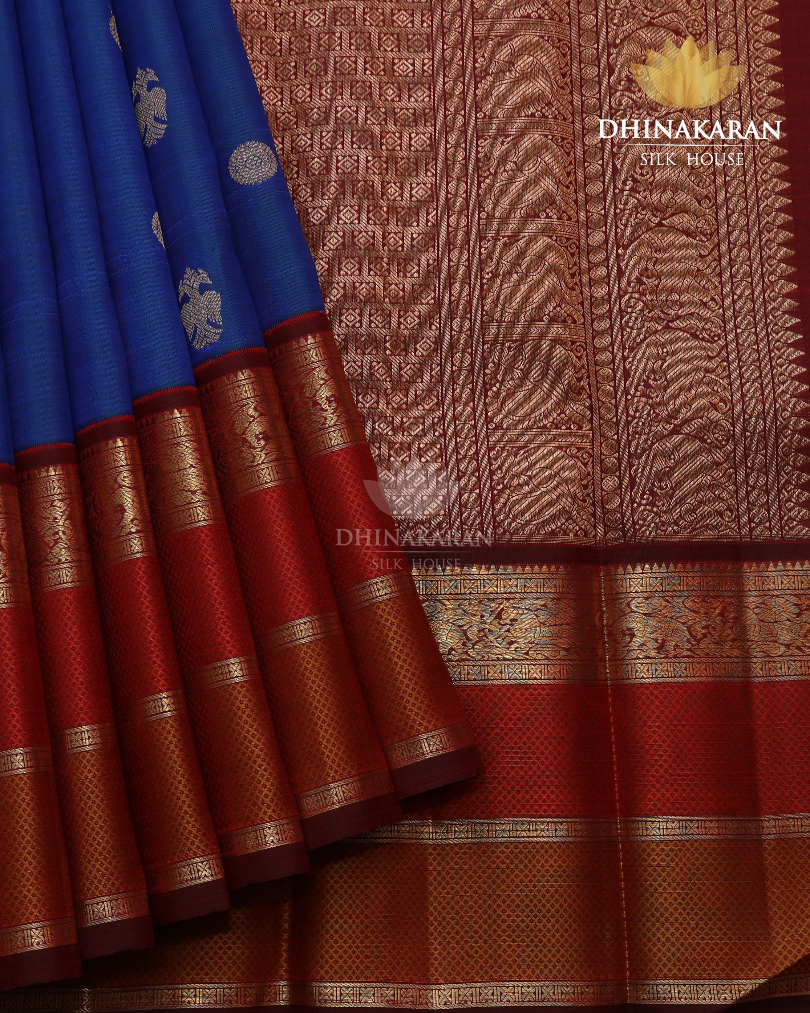 Gandaberunda Butta Kanjivaram-sau3296