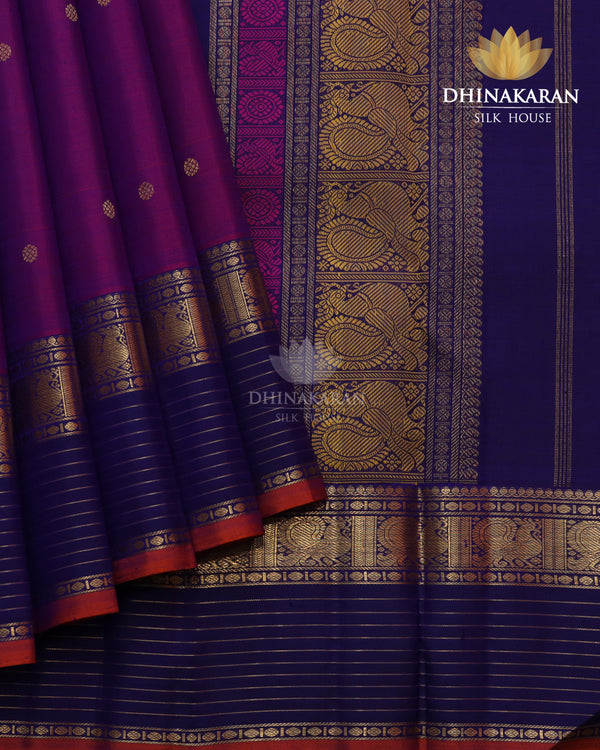 Purple Shot Kanjivaram-sau2636