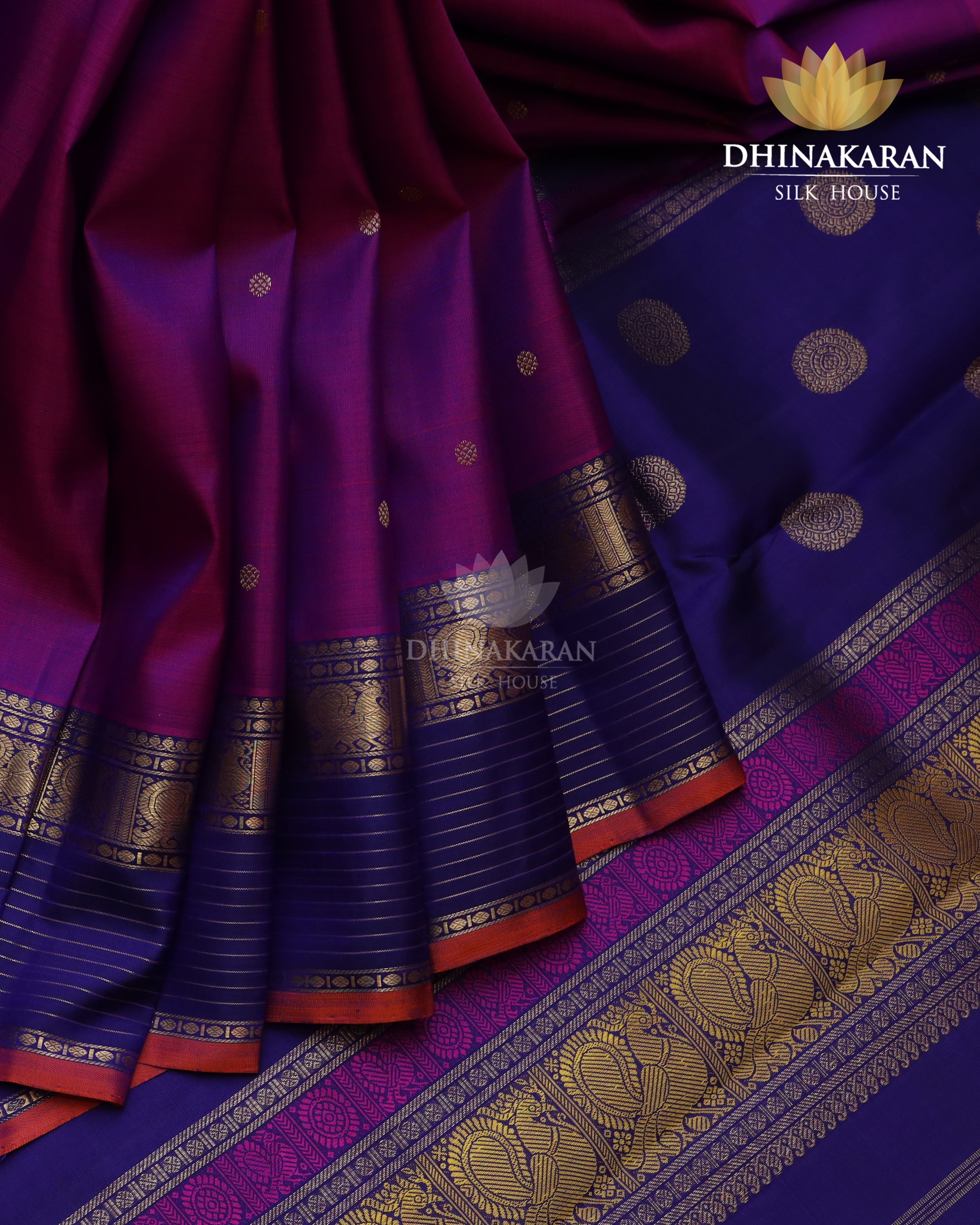 Purple Shot Kanjivaram-sau2636