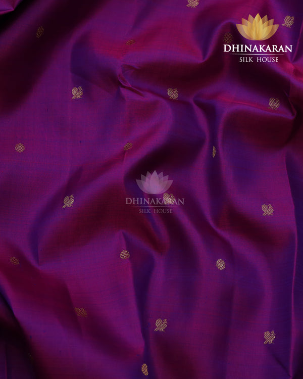 Purple Shot Kanjivaram-sau2636