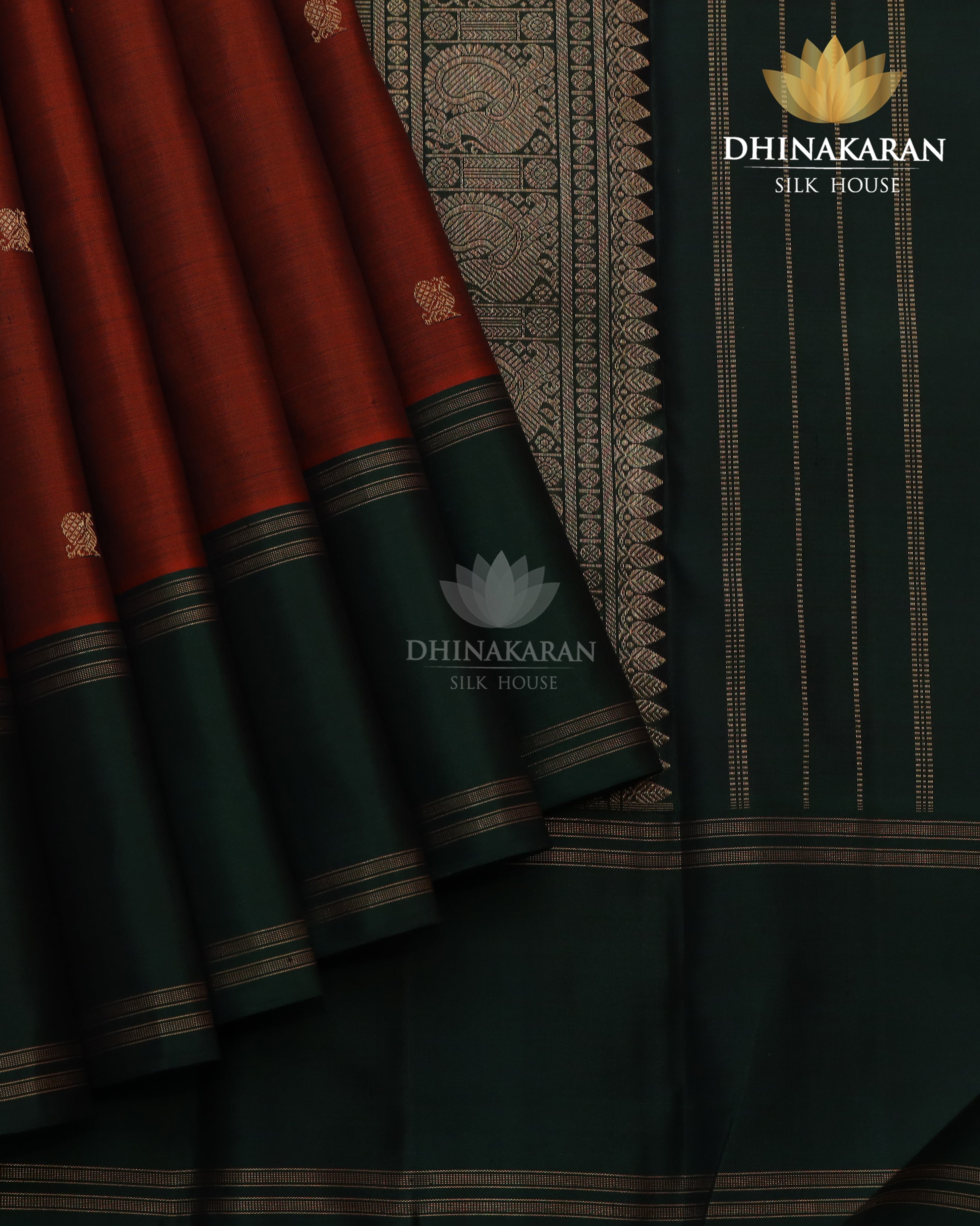 Rust Colour Kanjivaram-sar2708