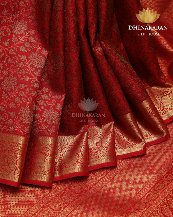 Red Brocade Kanjivaram-sv224