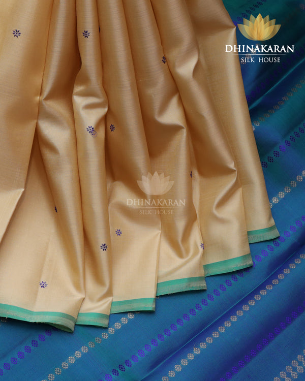 Beige Borderless Kanjivaram-sar2400
