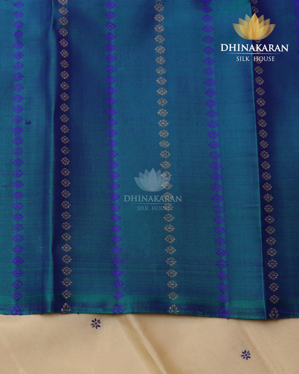 Beige Borderless Kanjivaram-sar2400