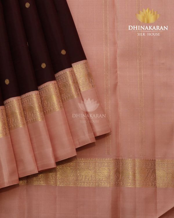 Dusty Pink Border Kanjivaram-sau2430