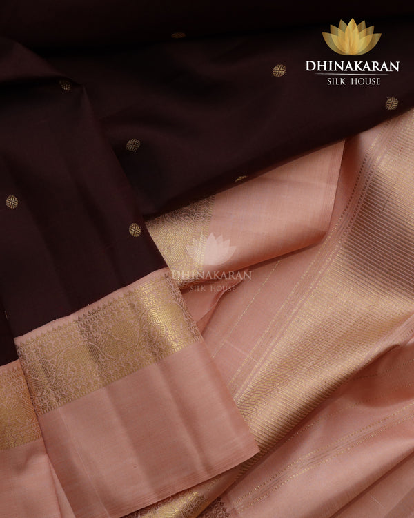 Dusty Pink Border Kanjivaram-sau2430