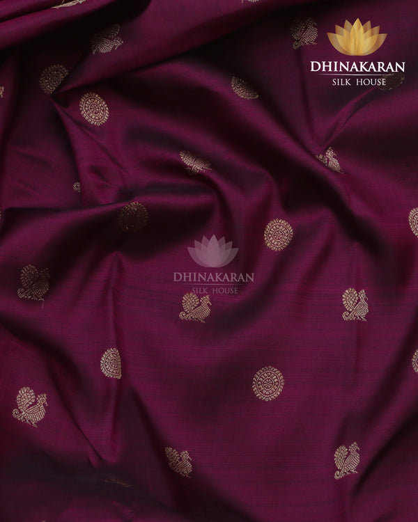 Wine Colour Kanjivaram-sau989