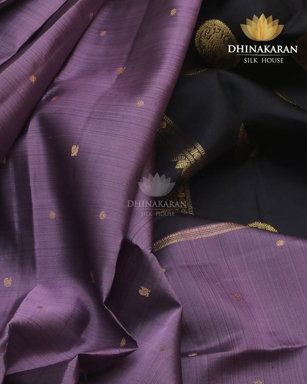 Dark Lavender Kanjivaram-sar796