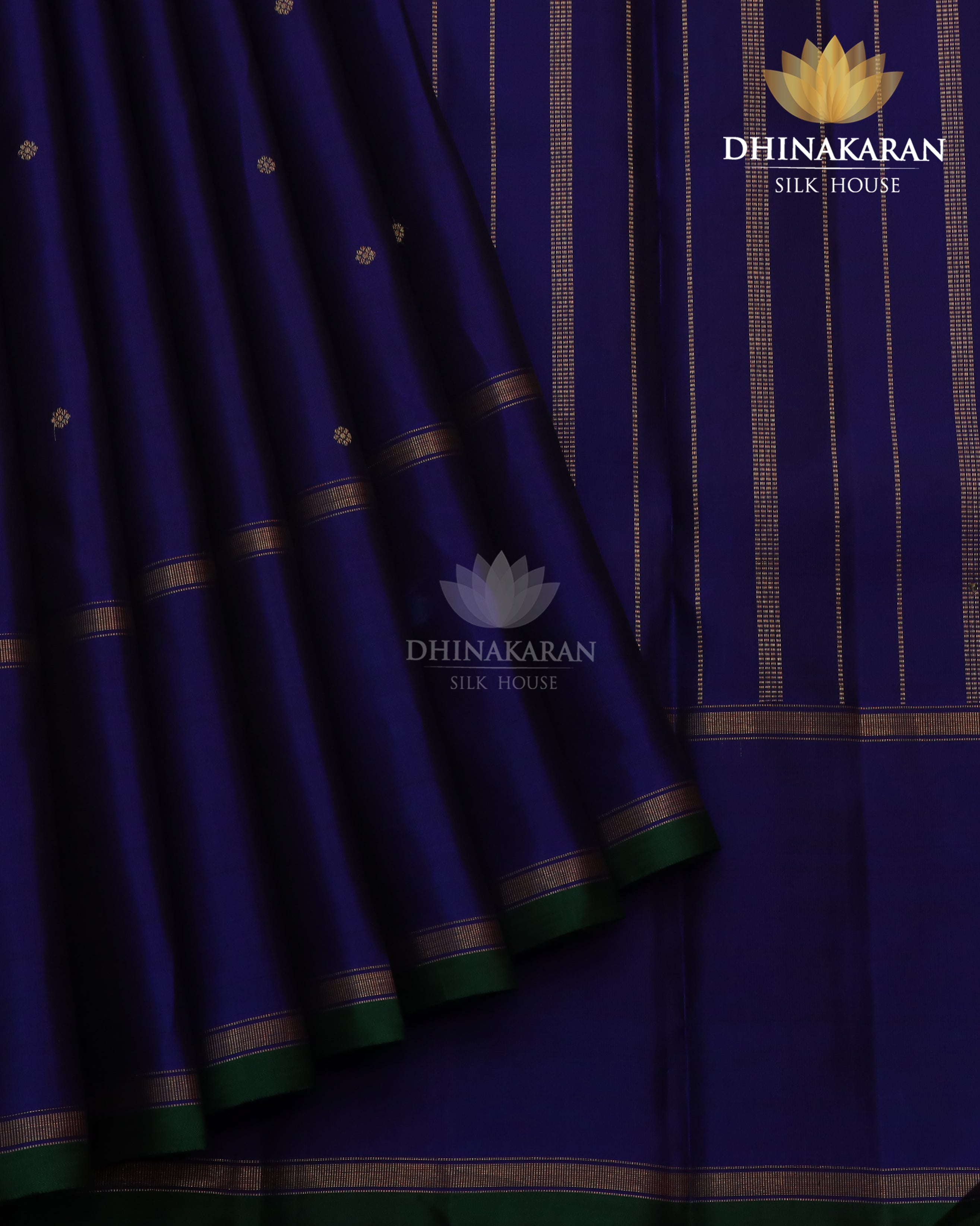 Ink Blue Kanjivaram-sar2392