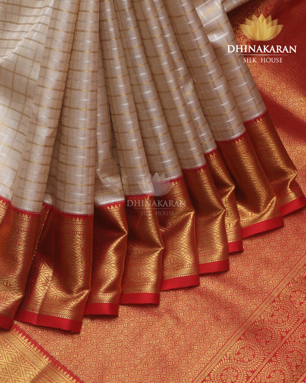 Beige Kanjivaram-sau960