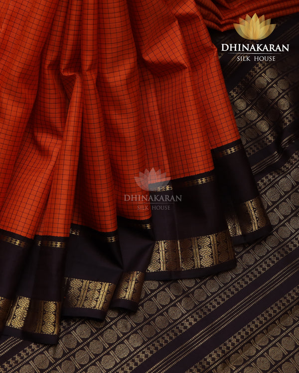 Burnt Orange Kanjivaram-sau2774