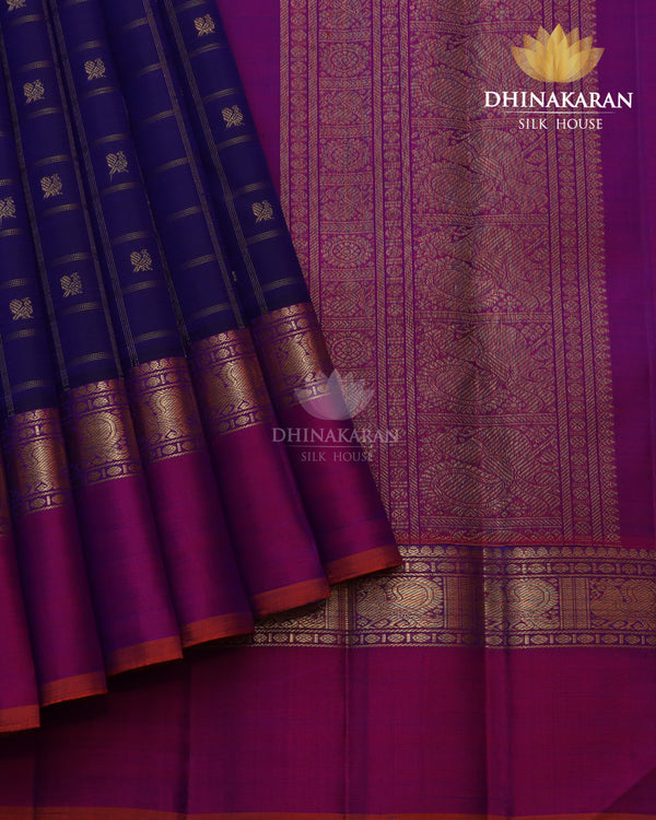 Purple Kattam Butta Kanjivaram-sau4168