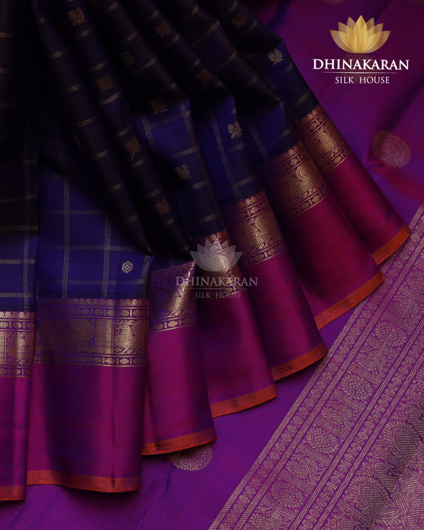 Purple Kattam Butta Kanjivaram-sau4168
