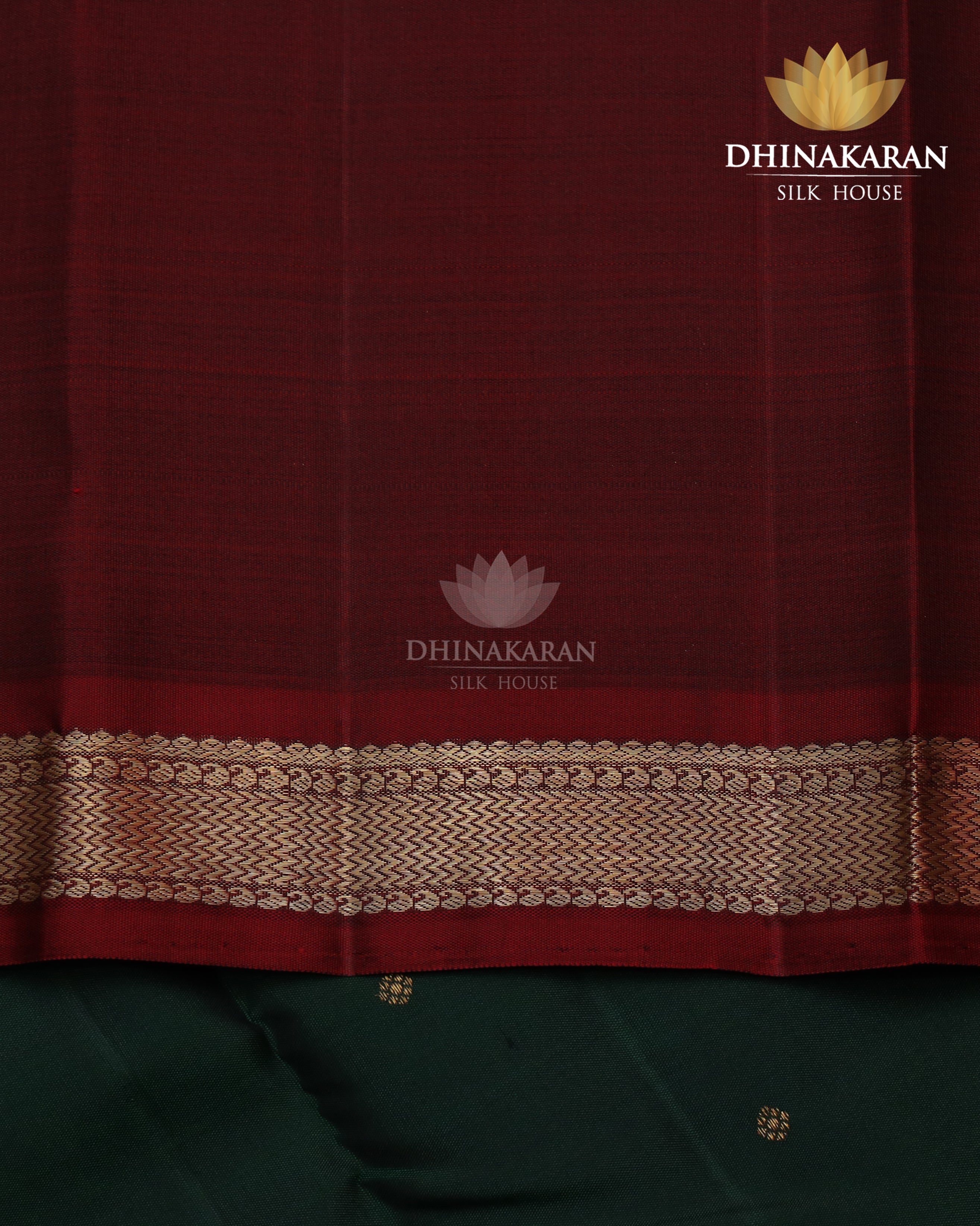 Bottle Green Kanjivaram-sau1008