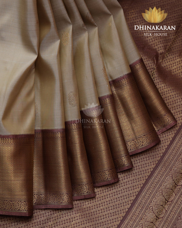 Beige Korvai Kanjivaram-sau4172