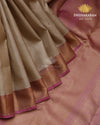 Beige Silk On Silk Kanjivaram-sar2396