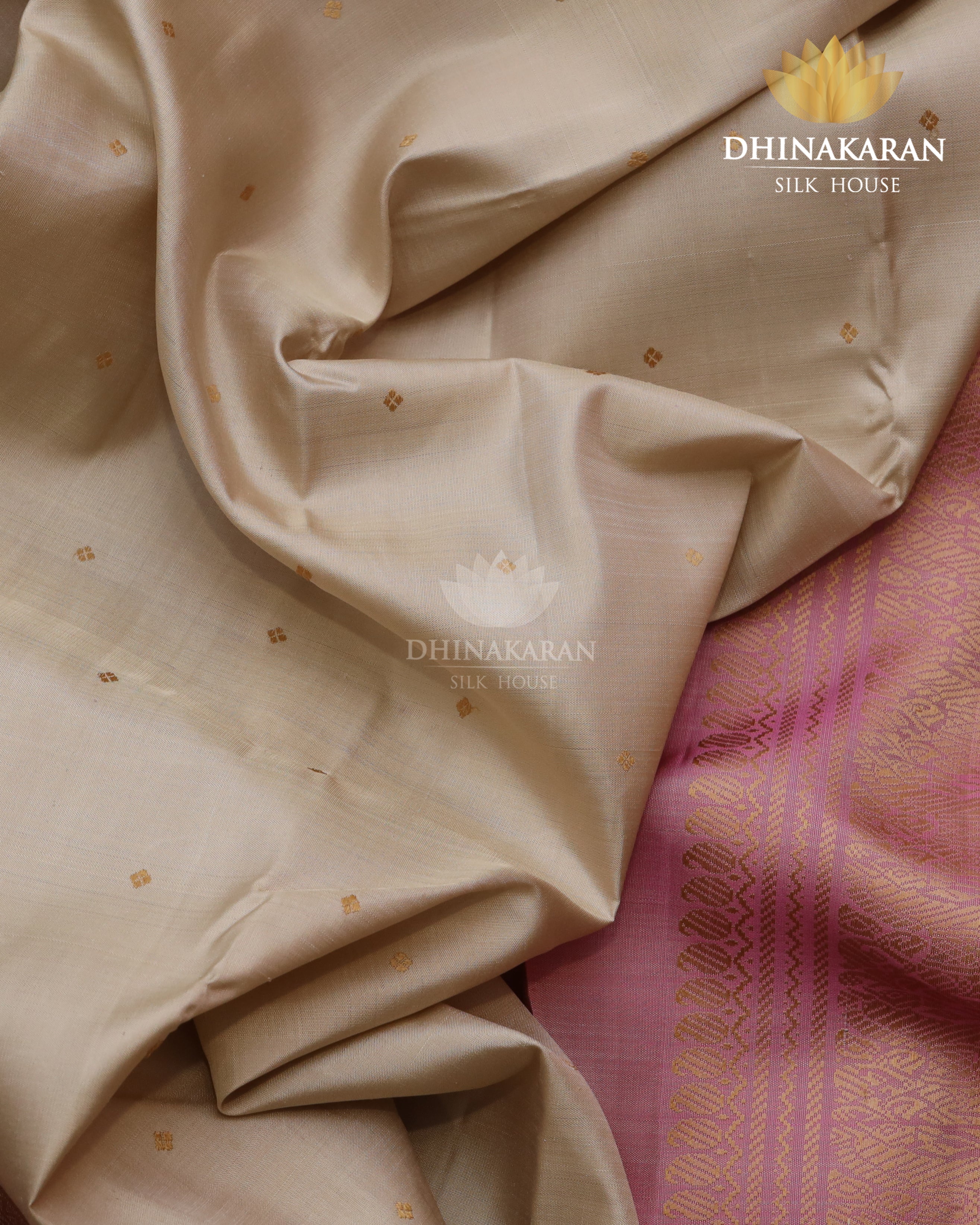 Beige Silk On Silk Kanjivaram-sar2396