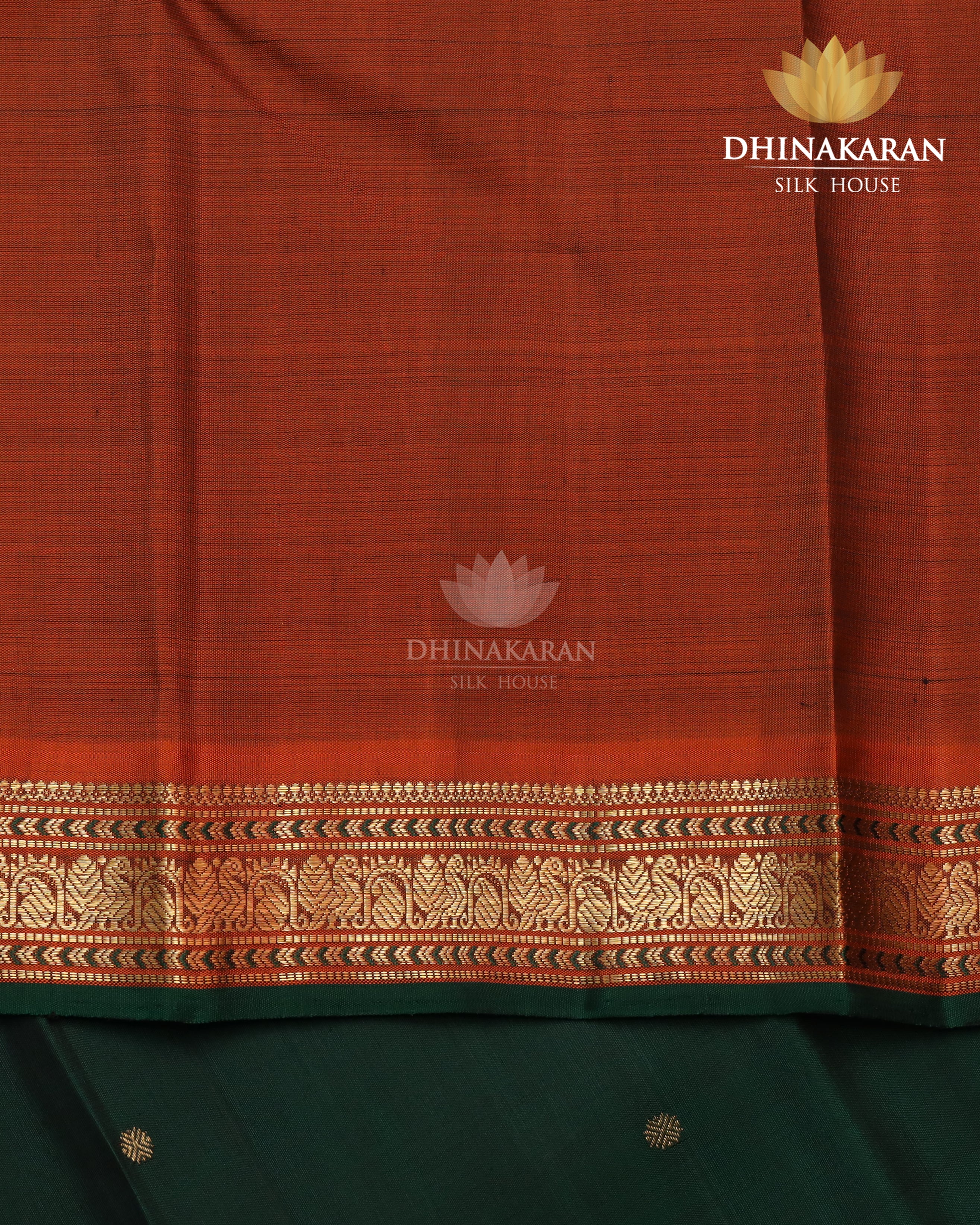 Bottle Green Kanjivaram-sau3074