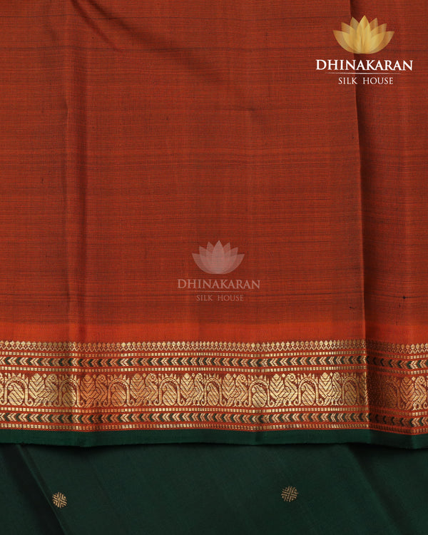 Bottle Green Kanjivaram-sau3074