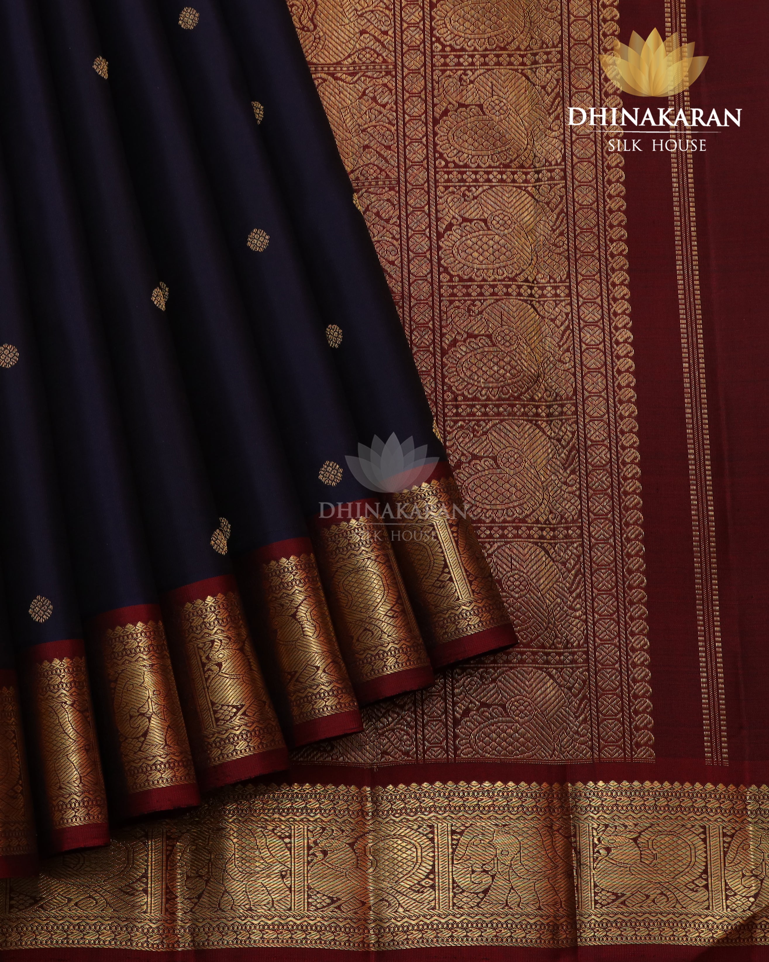 Navy Blue Kanjivaram-sau4076